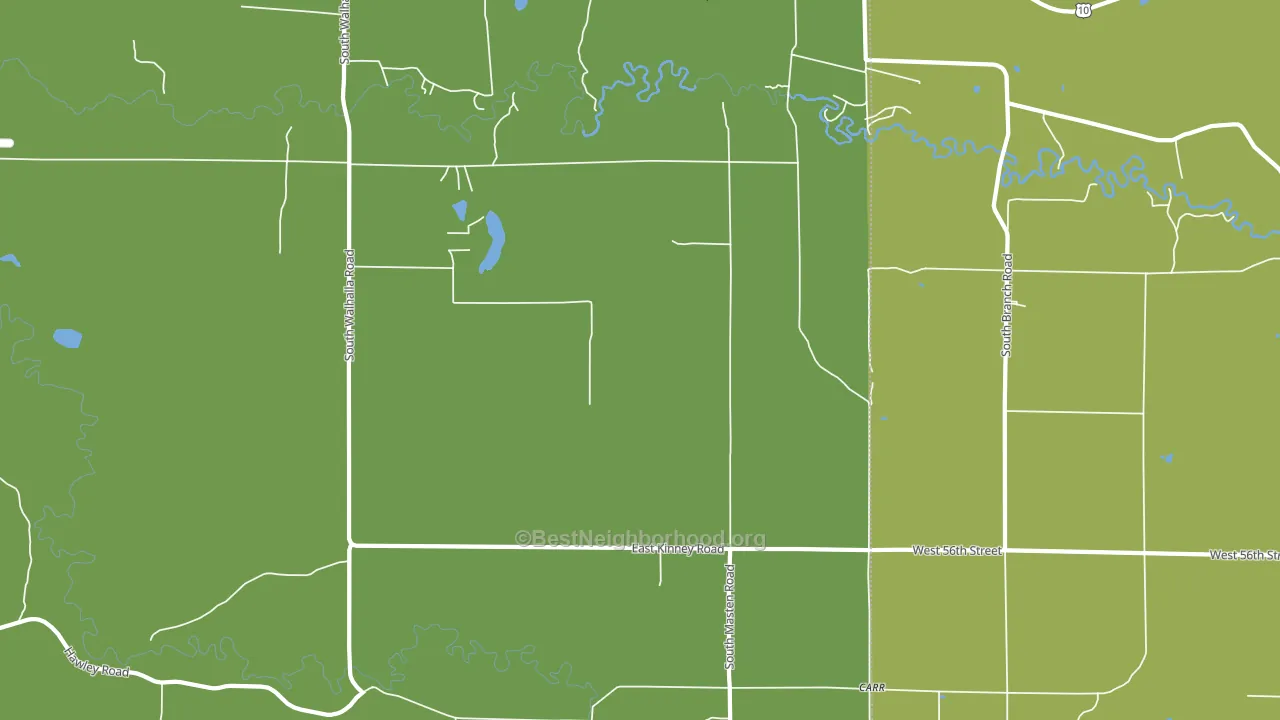 Walhalla, MI block-group voter-turnout map