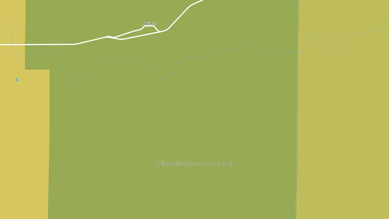 Wallace, KS block-group voter-turnout map
