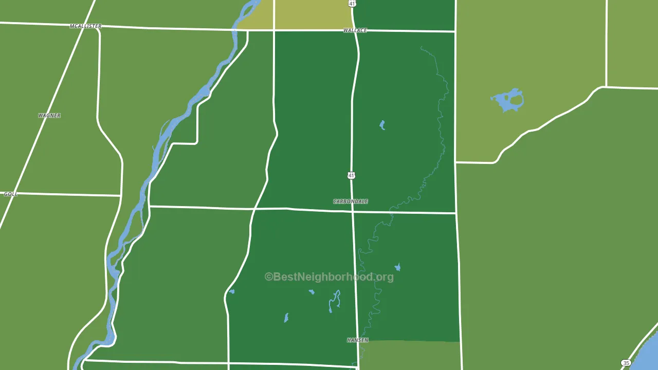 Wallace, MI block-group voter-turnout map