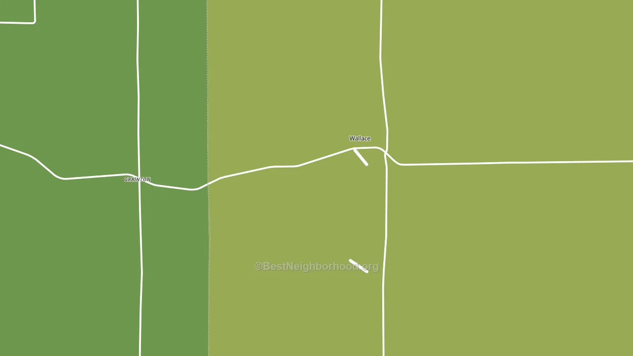 Wallace, NE block-group voter-turnout map