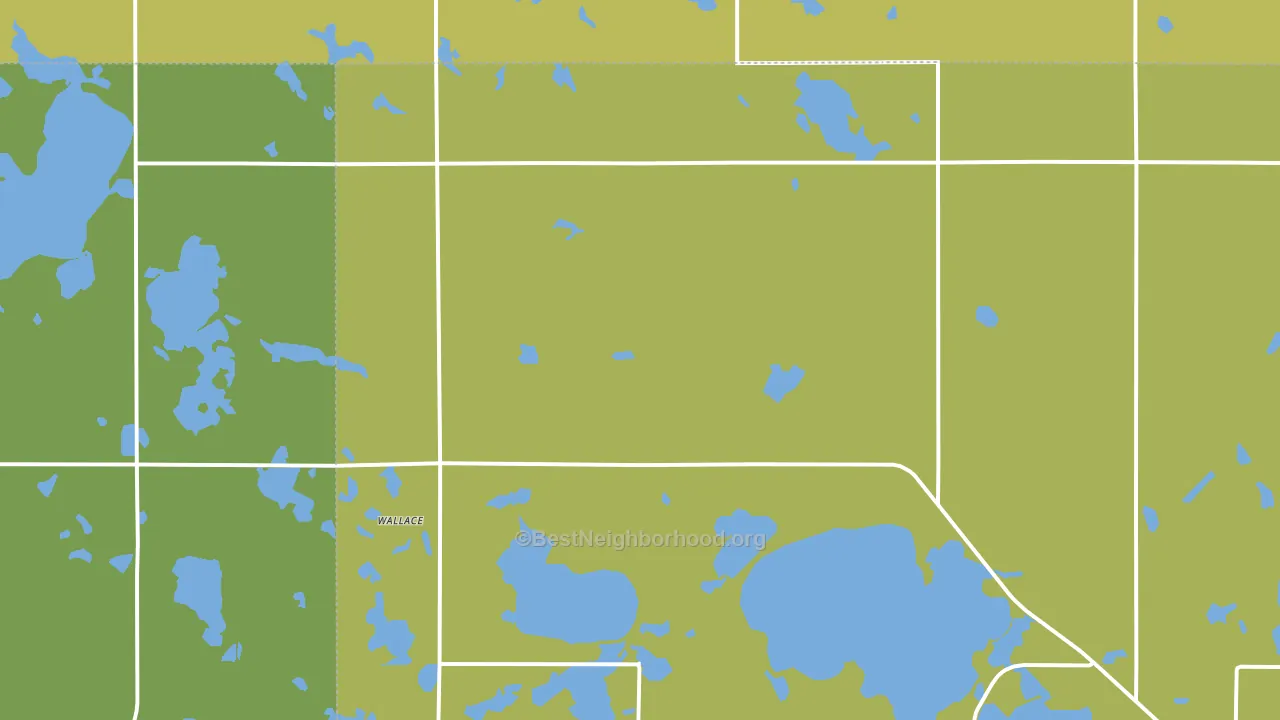 Wallace, SD block-group voter-turnout map