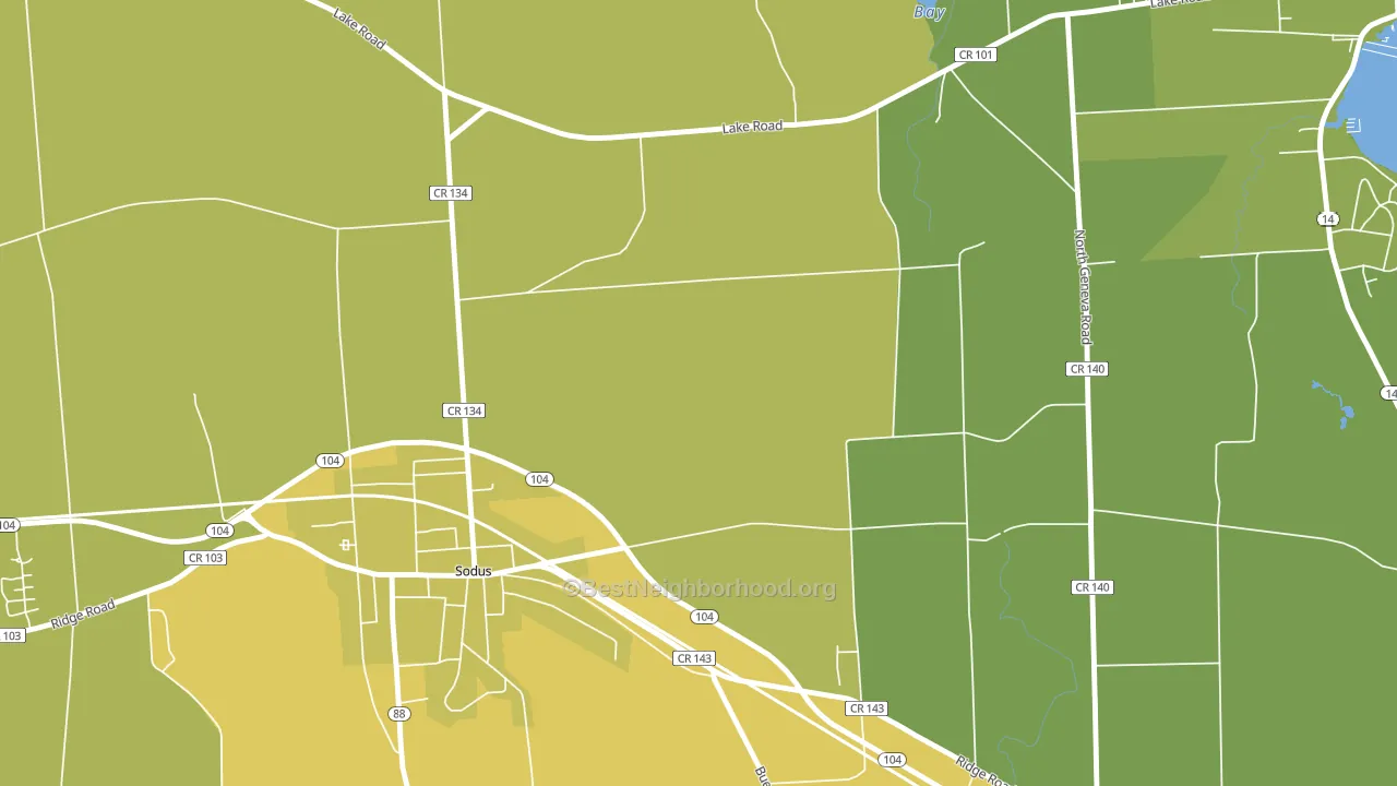 Wallington, NY block-group voter-turnout map