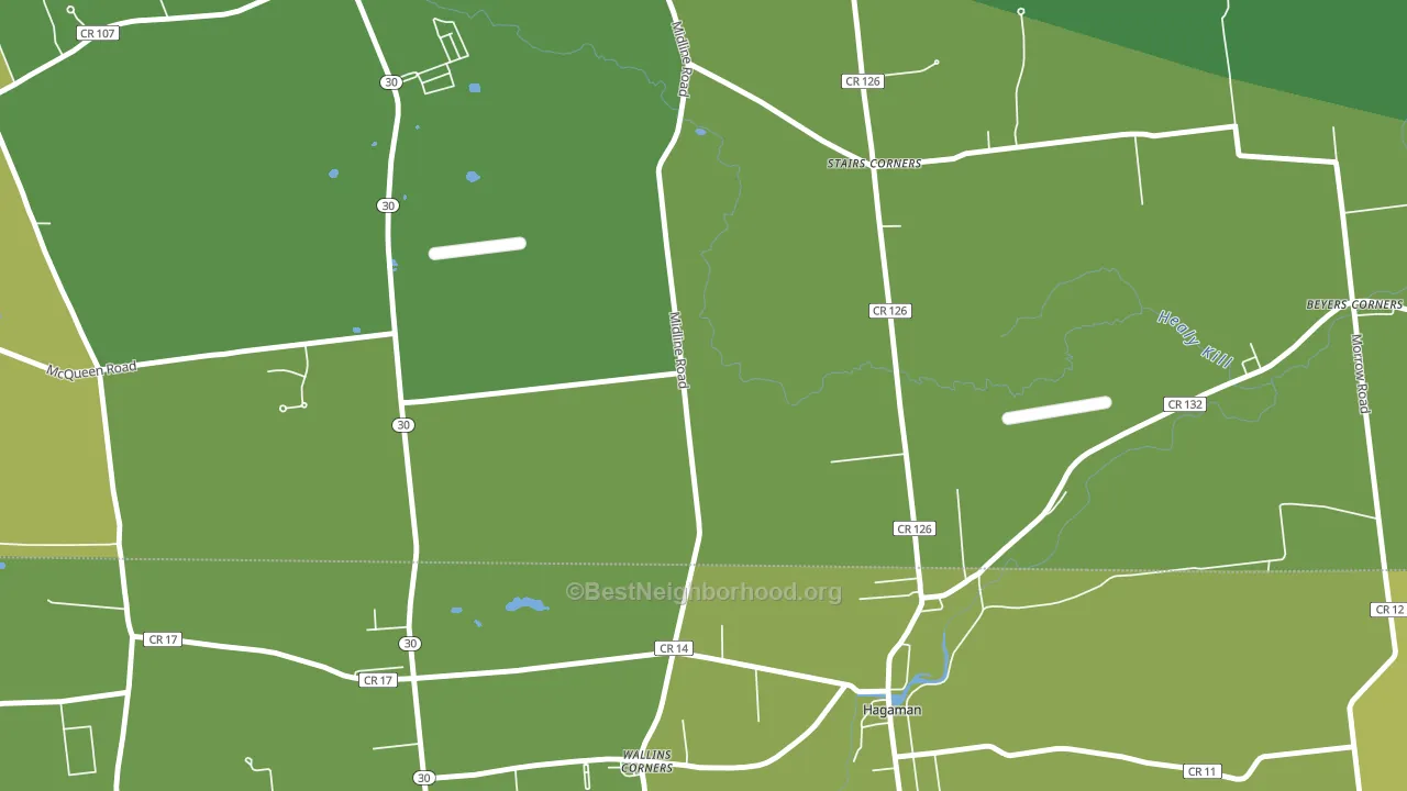 Wallins Corner, NY block-group voter-turnout map