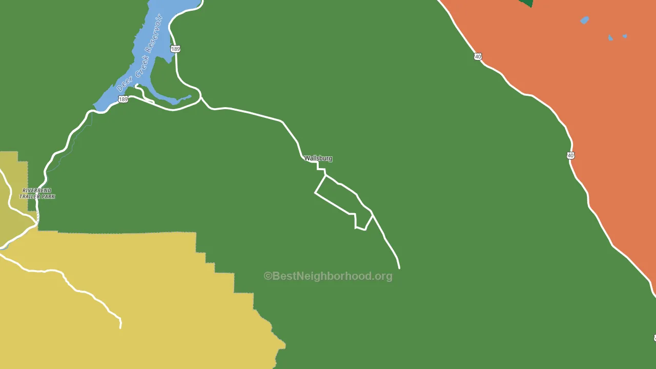 Wallsburg, UT block-group voter-turnout map