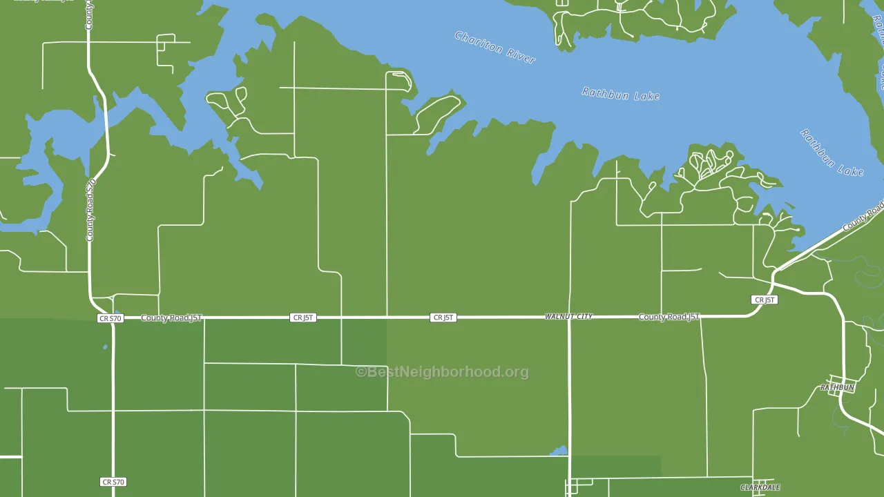 Walnut City, IA block-group voter-turnout map