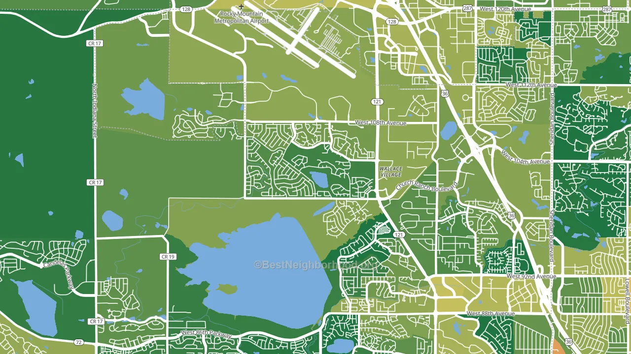Walnut Grove, Broomfield, CO block-group voter-turnout map