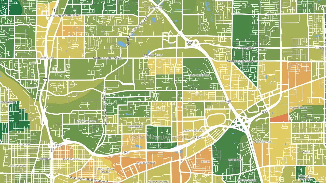 Walnut Grove, WA block-group voter-turnout map