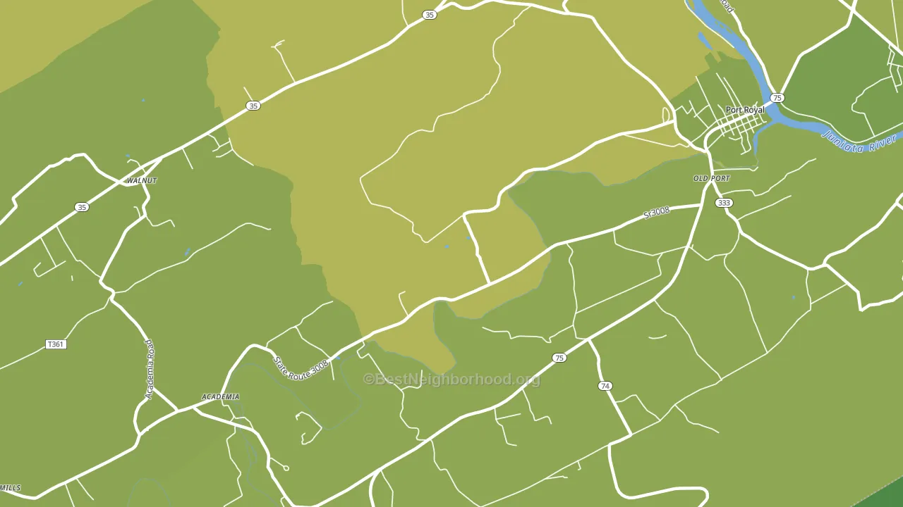 Walnut, PA block-group voter-turnout map