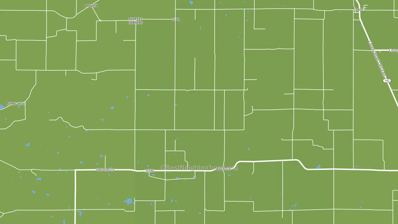 Walpole, IL block-group voter-turnout map