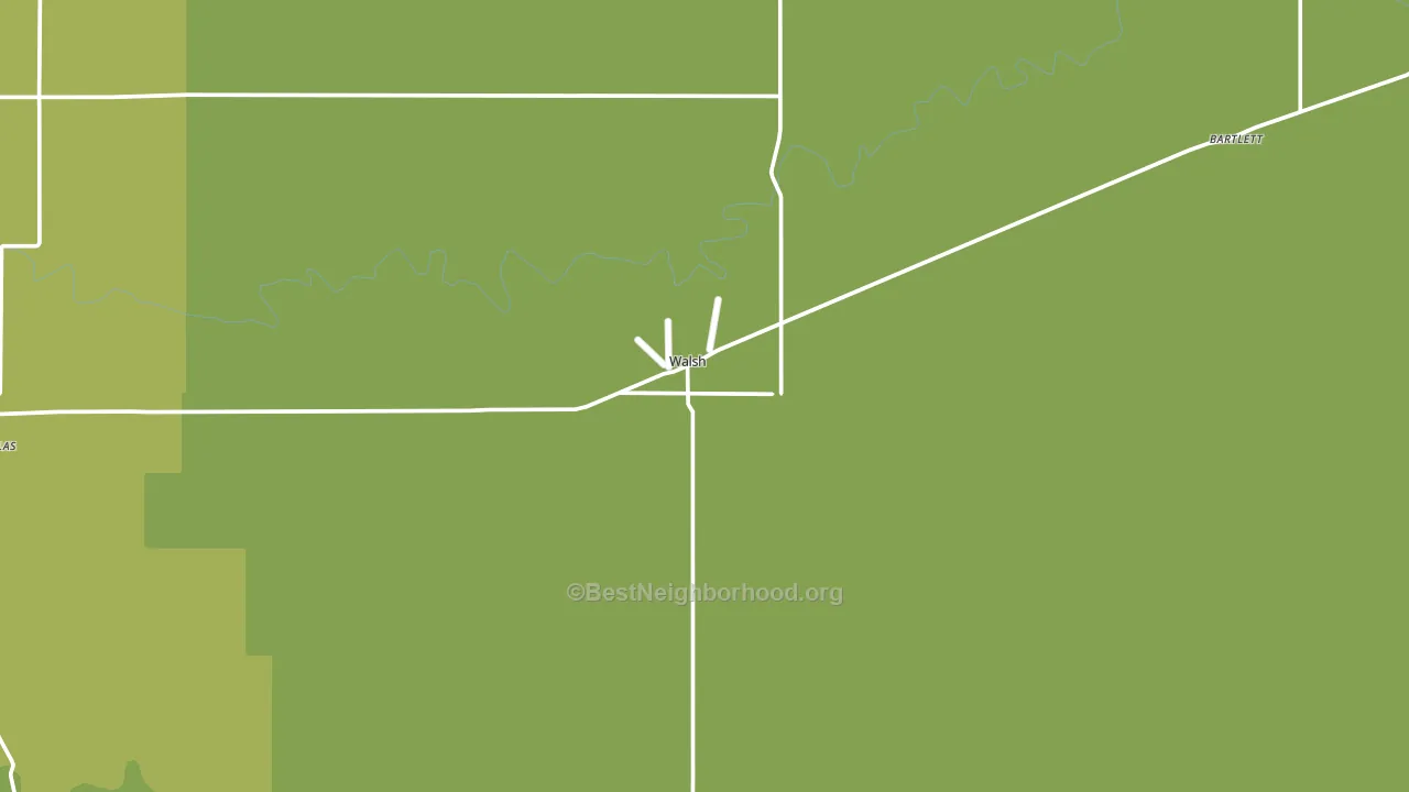 Walsh, CO block-group voter-turnout map