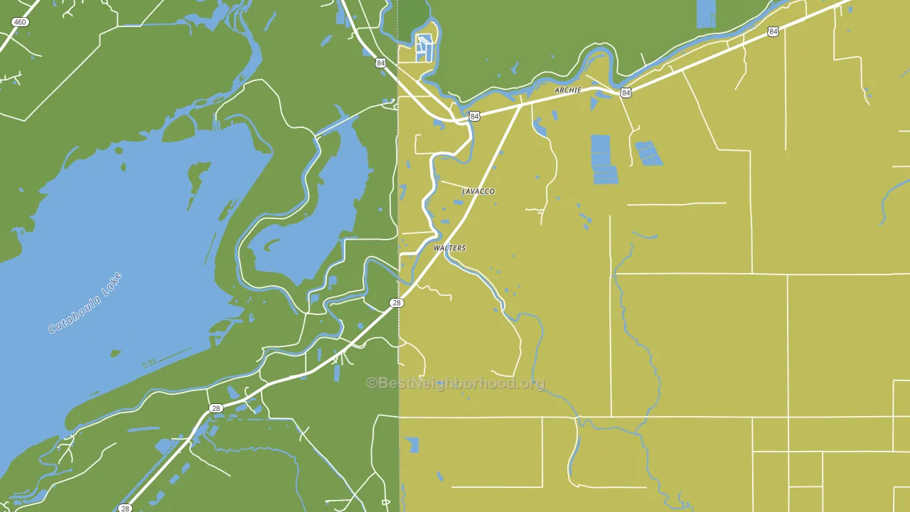 Walters, LA block-group voter-turnout map