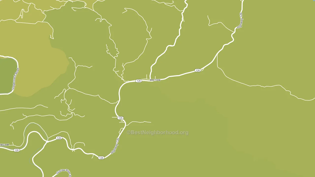Walton, OR block-group voter-turnout map