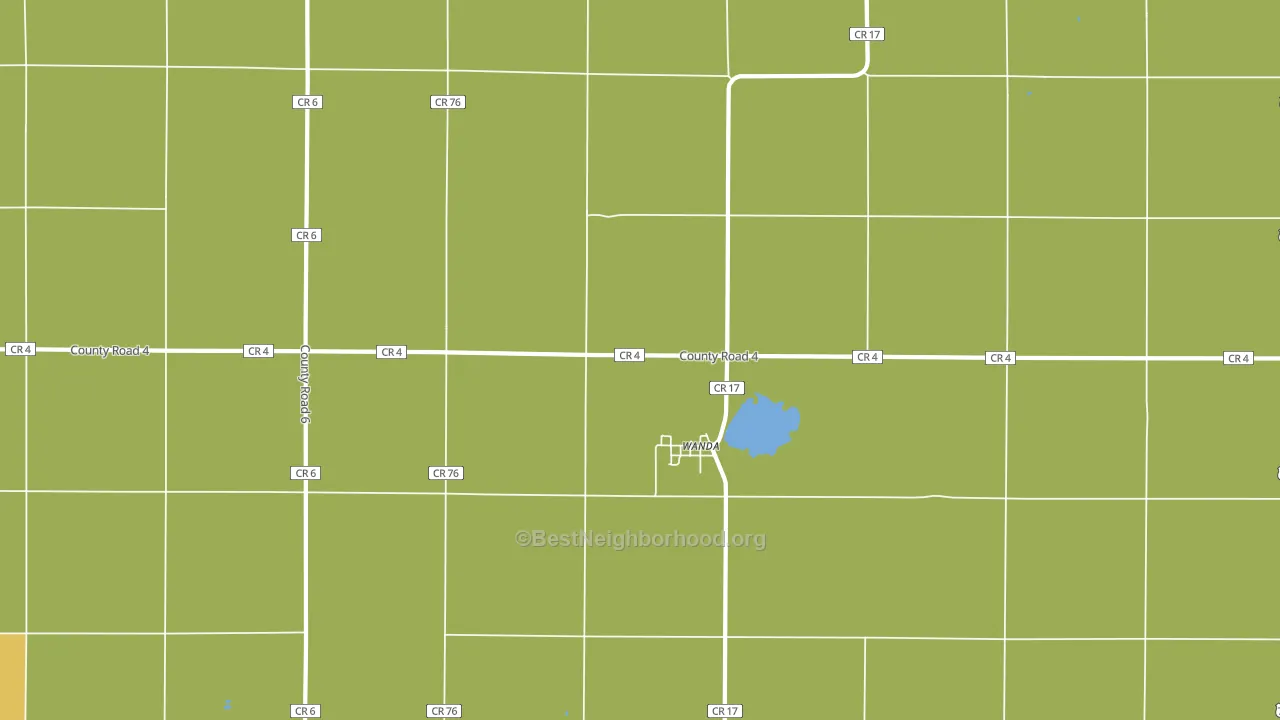 Wanda, MN block-group voter-turnout map