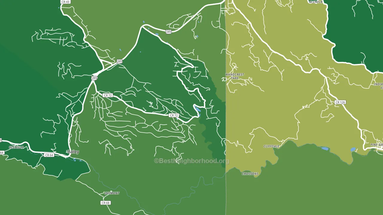 Wandcrest Park, CO block-group voter-turnout map