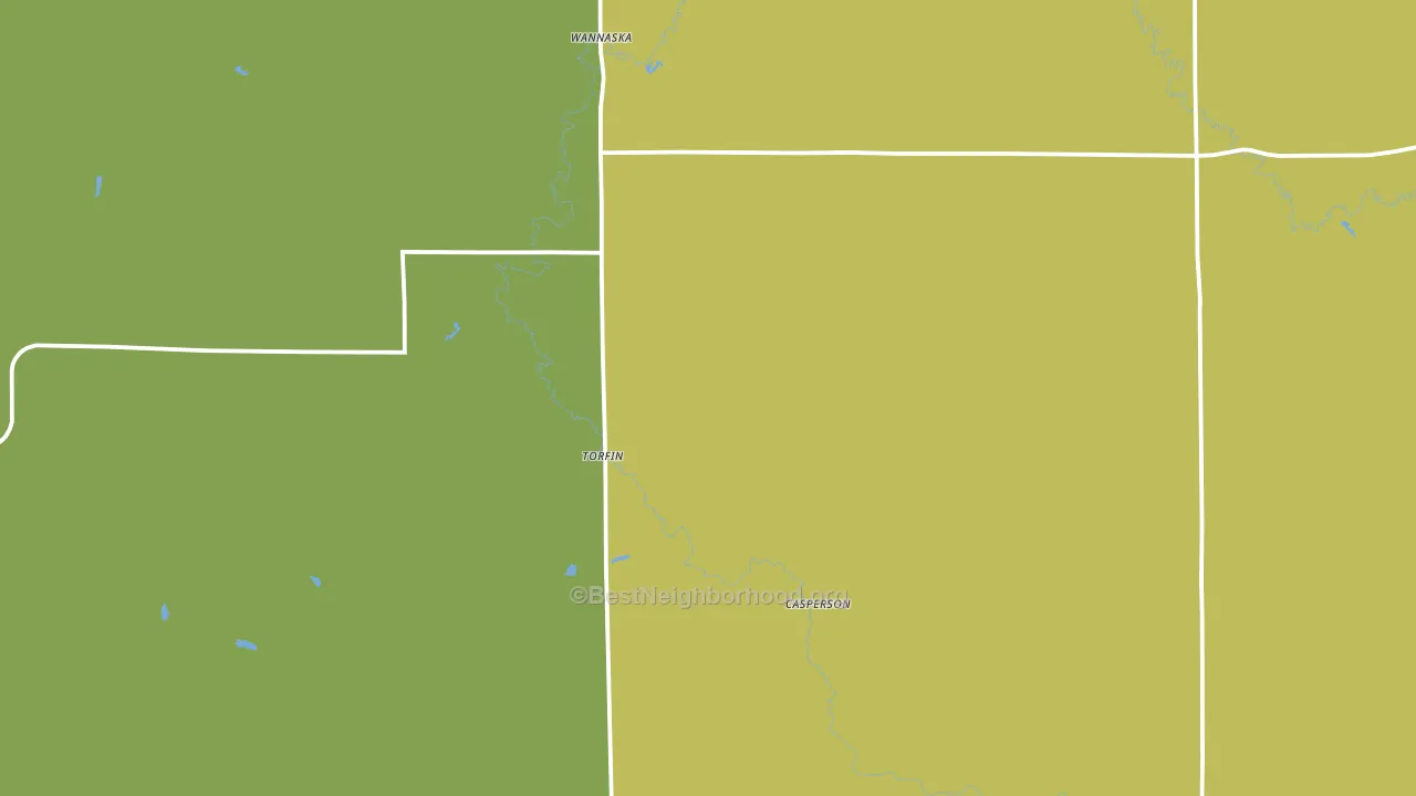 Wannaska, MN block-group voter-turnout map