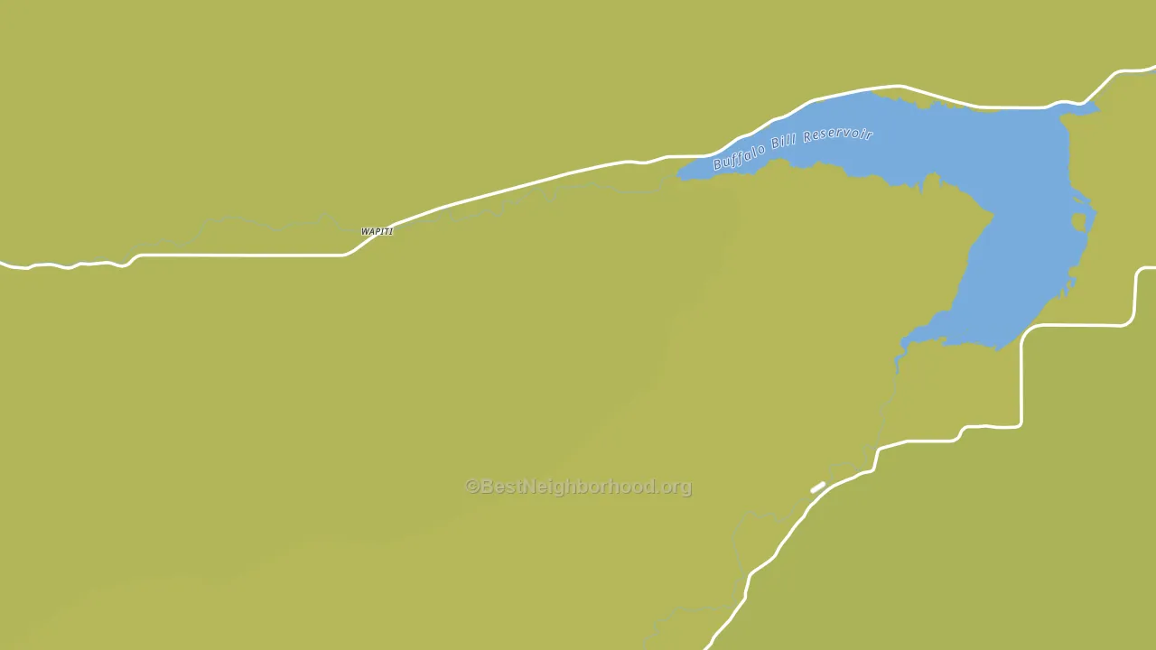 Wapiti, WY block-group voter-turnout map