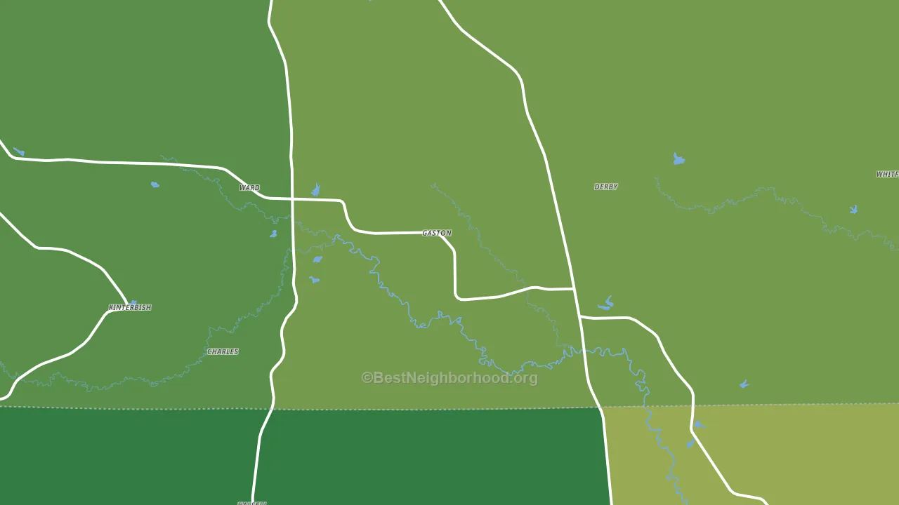 Ward, AL block-group voter-turnout map