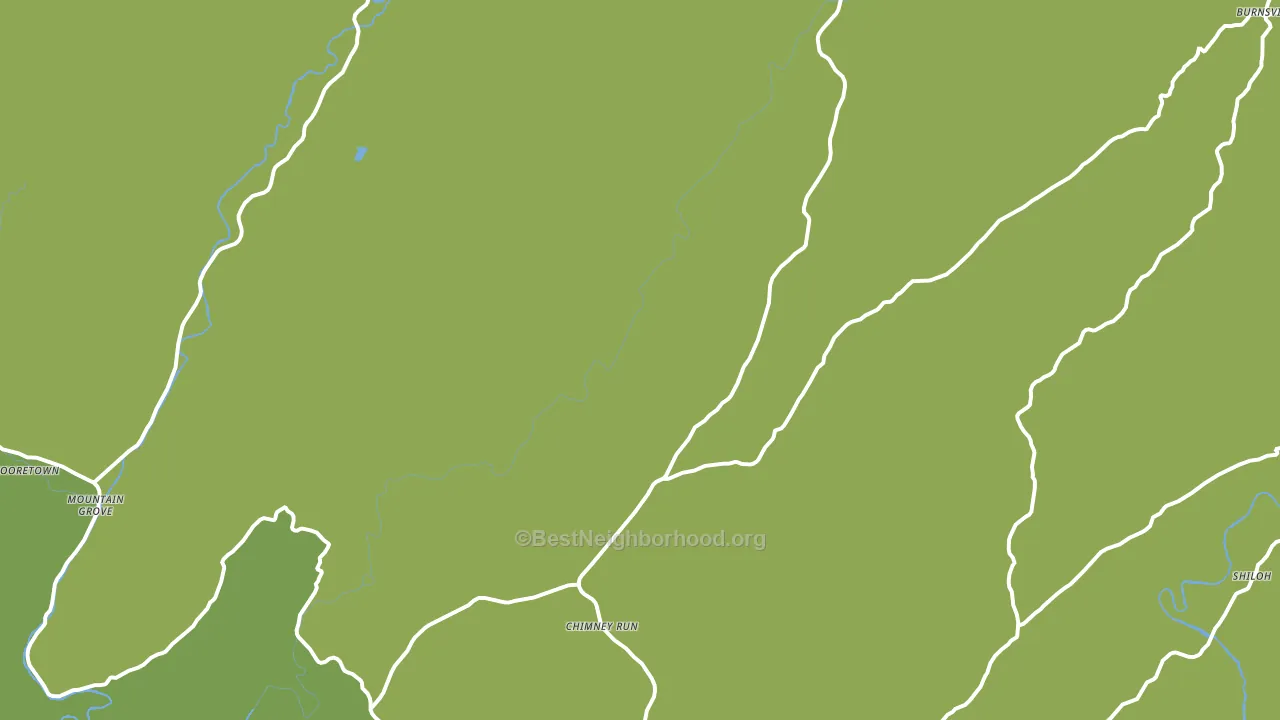 Warm Springs, VA block-group voter-turnout map