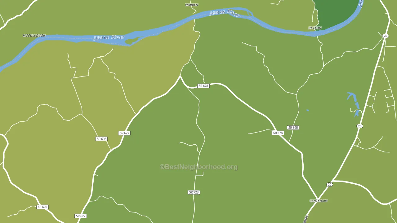 Warren, VA block-group voter-turnout map