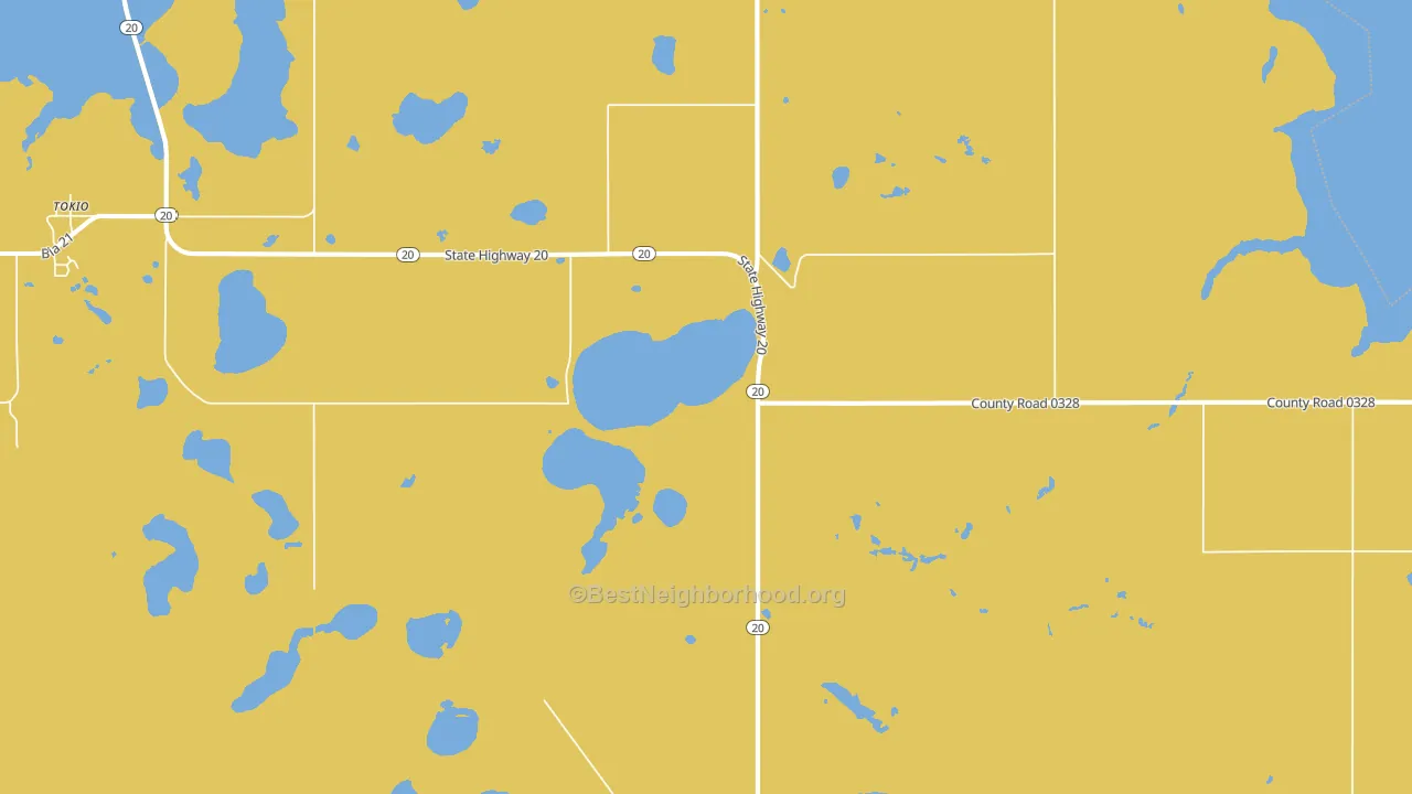 Warwick, ND block-group voter-turnout map