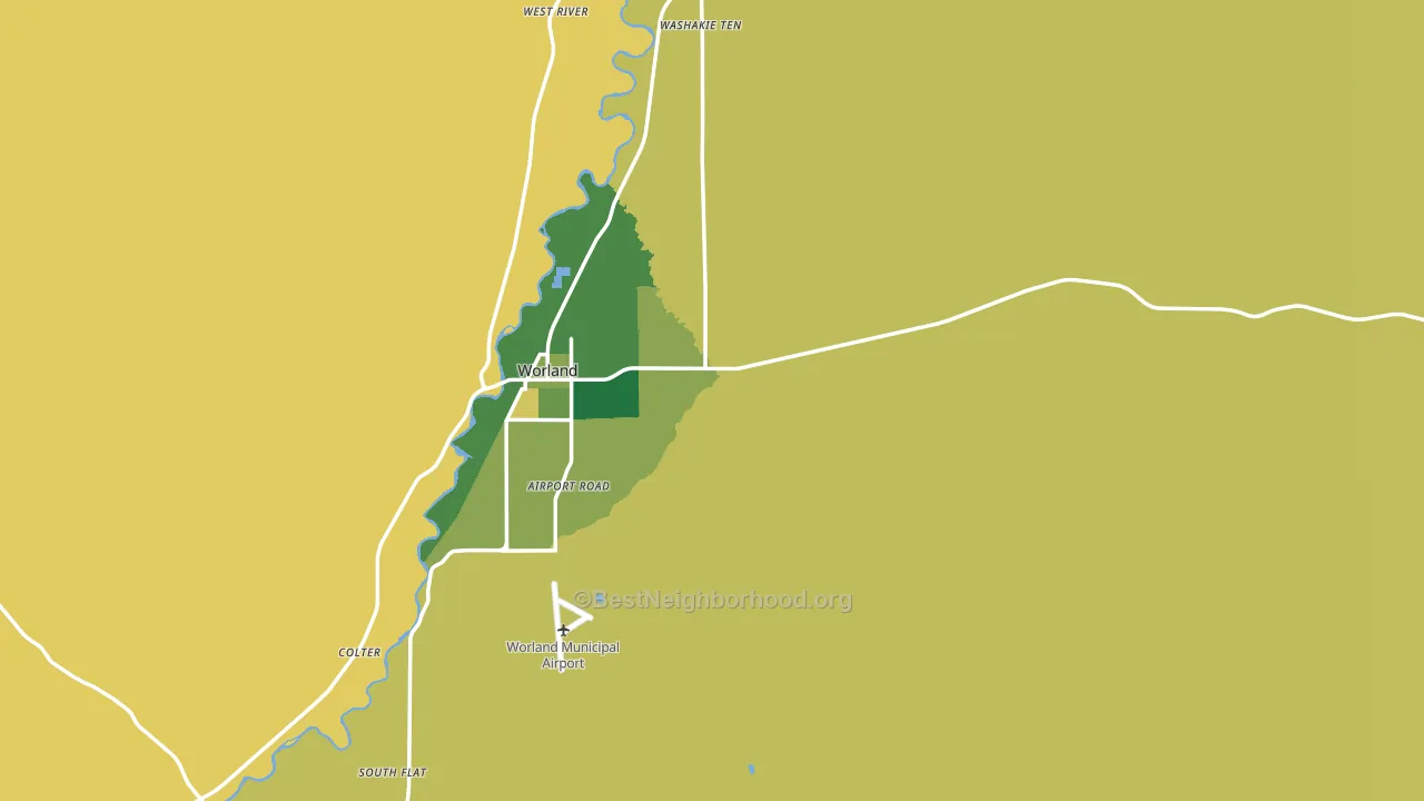 Washakie County, WY block-group voter-turnout map