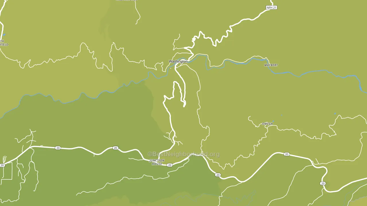 Washington, CA block-group voter-turnout map