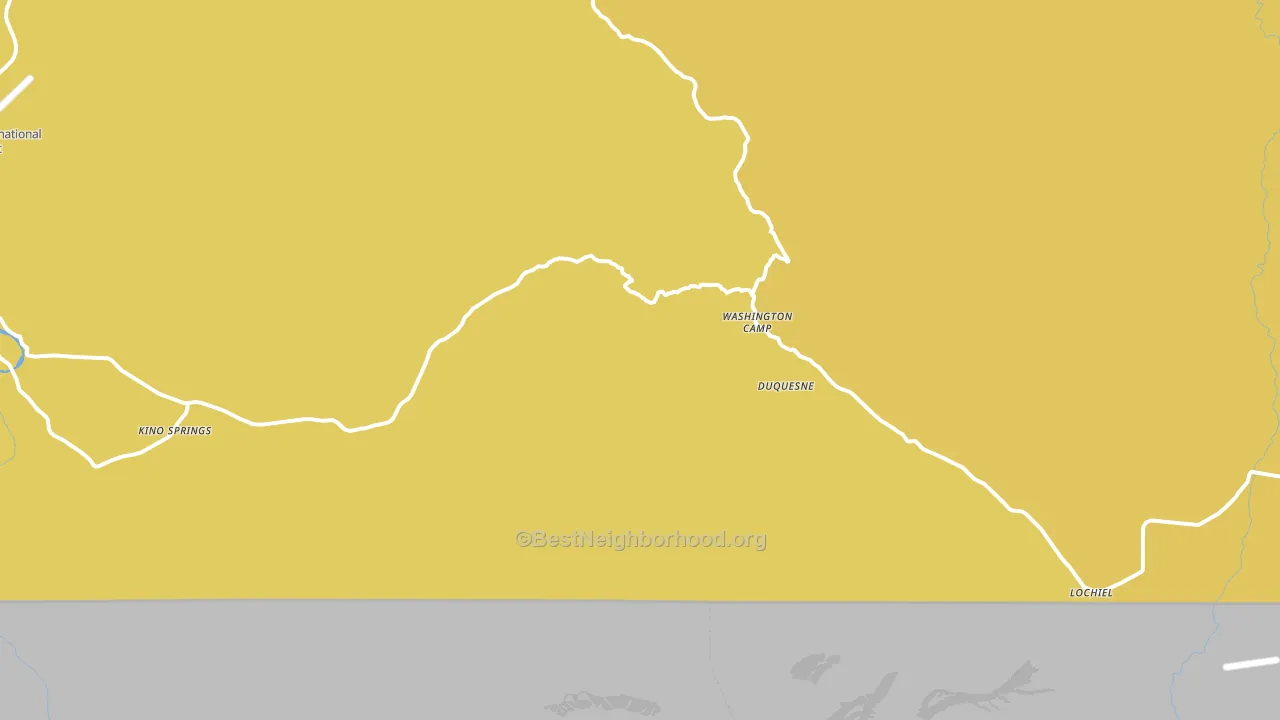 Washington Camp, AZ block-group voter-turnout map