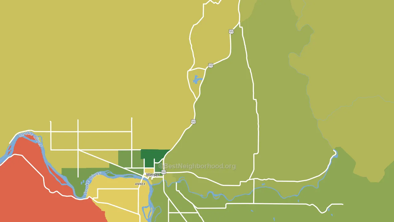 Washington County, ID block-group voter-turnout map