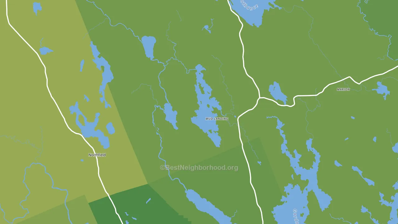 Washington County, ME block-group voter-turnout map
