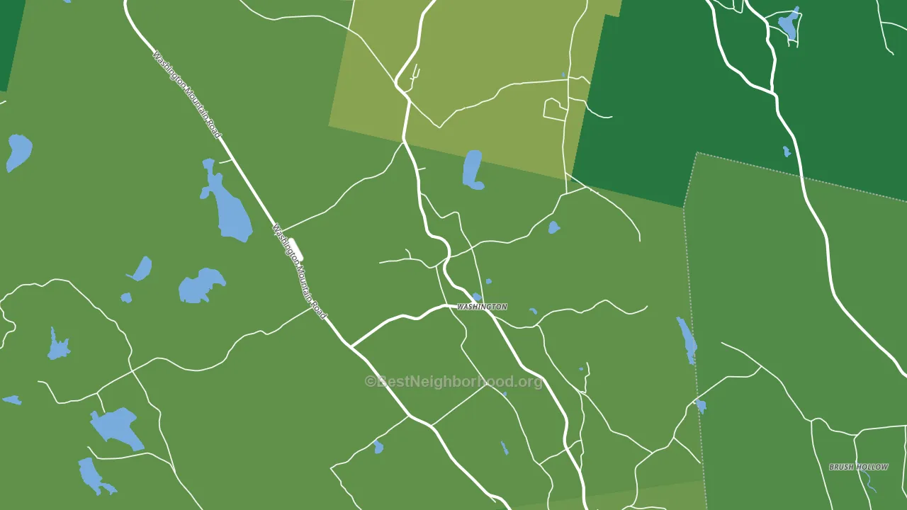 Washington, MA block-group voter-turnout map