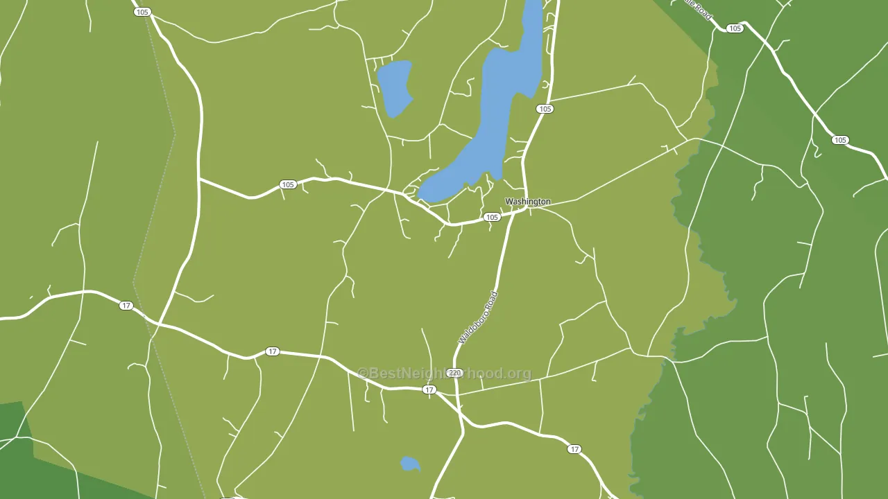 Washington, ME block-group voter-turnout map