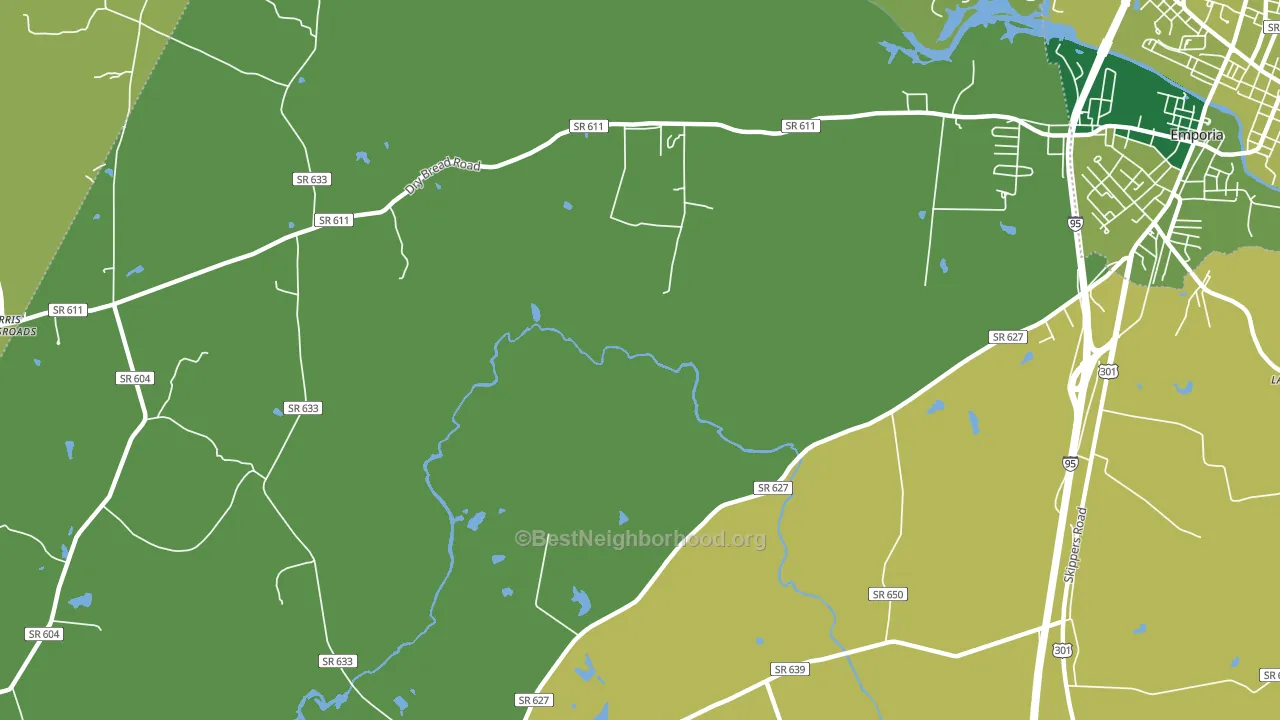 Washington Park, VA block-group voter-turnout map