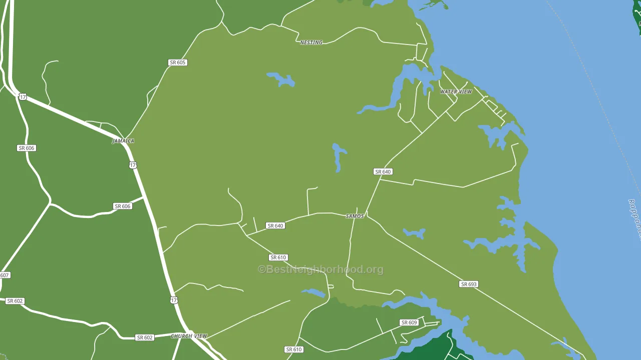 Water View, VA block-group voter-turnout map