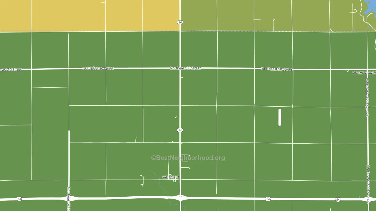 Waterloo, KS block-group voter-turnout map