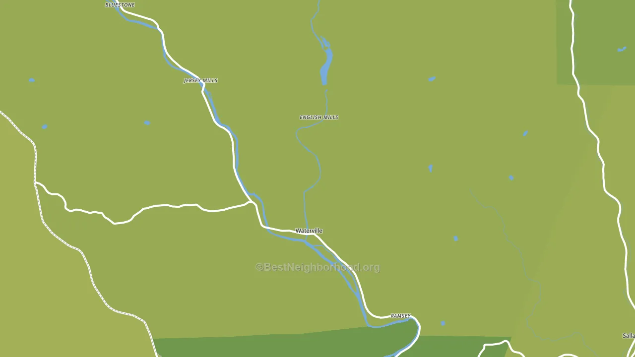 Waterville, PA block-group voter-turnout map