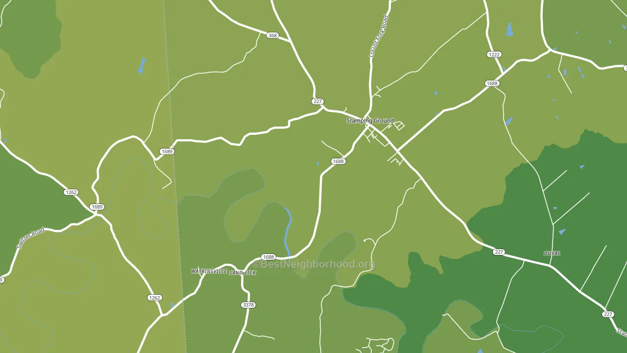 Watkinsville, KY block-group voter-turnout map