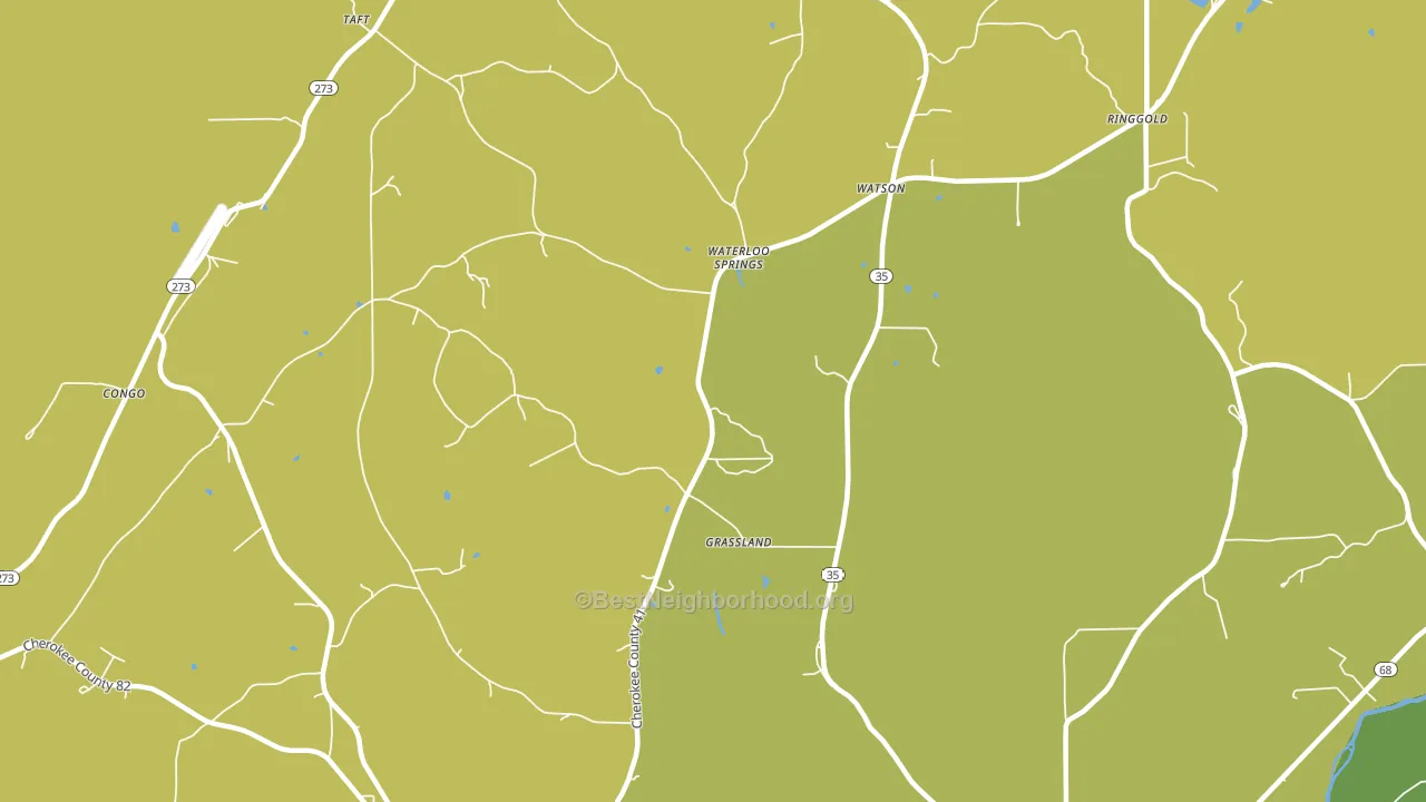 Watson, AL block-group voter-turnout map