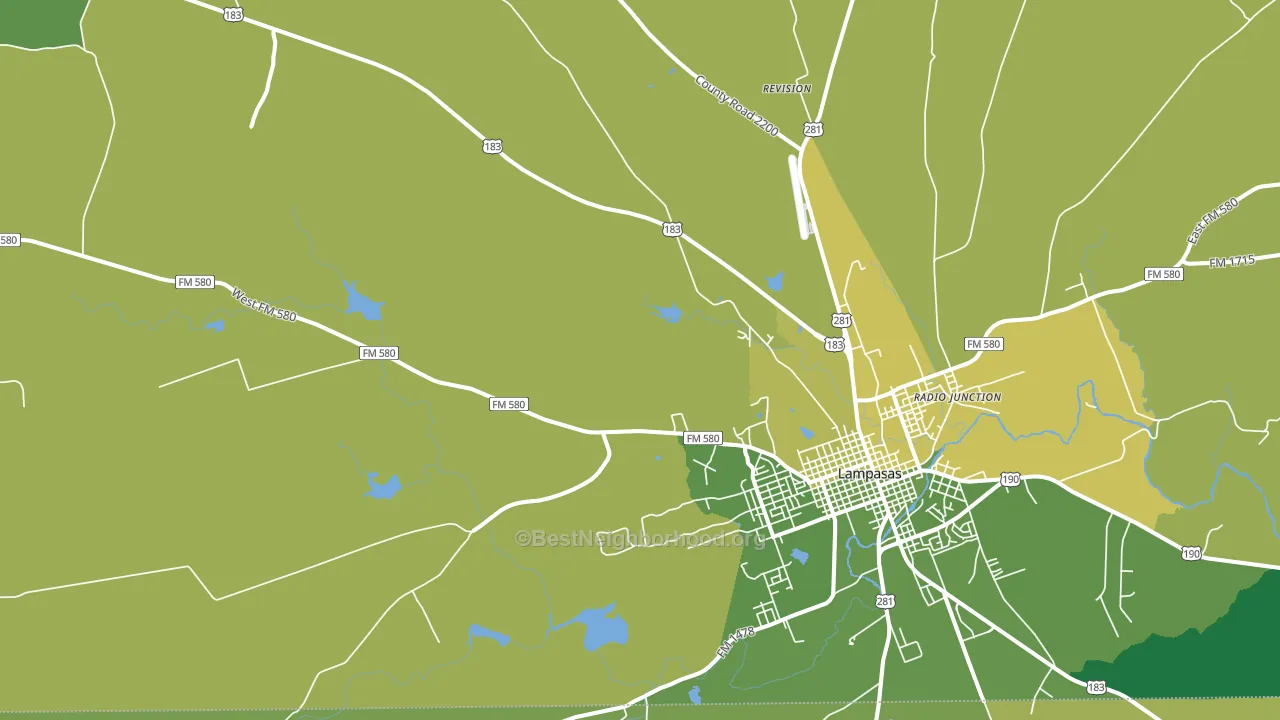 Watson, TX block-group voter-turnout map