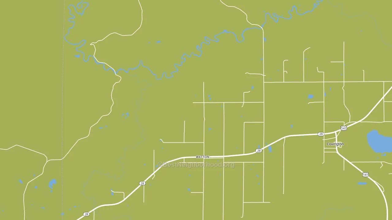 Watton, MI block-group voter-turnout map