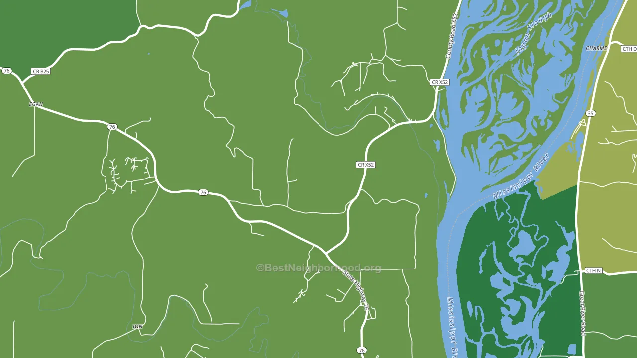 Waukon Junction, IA block-group voter-turnout map