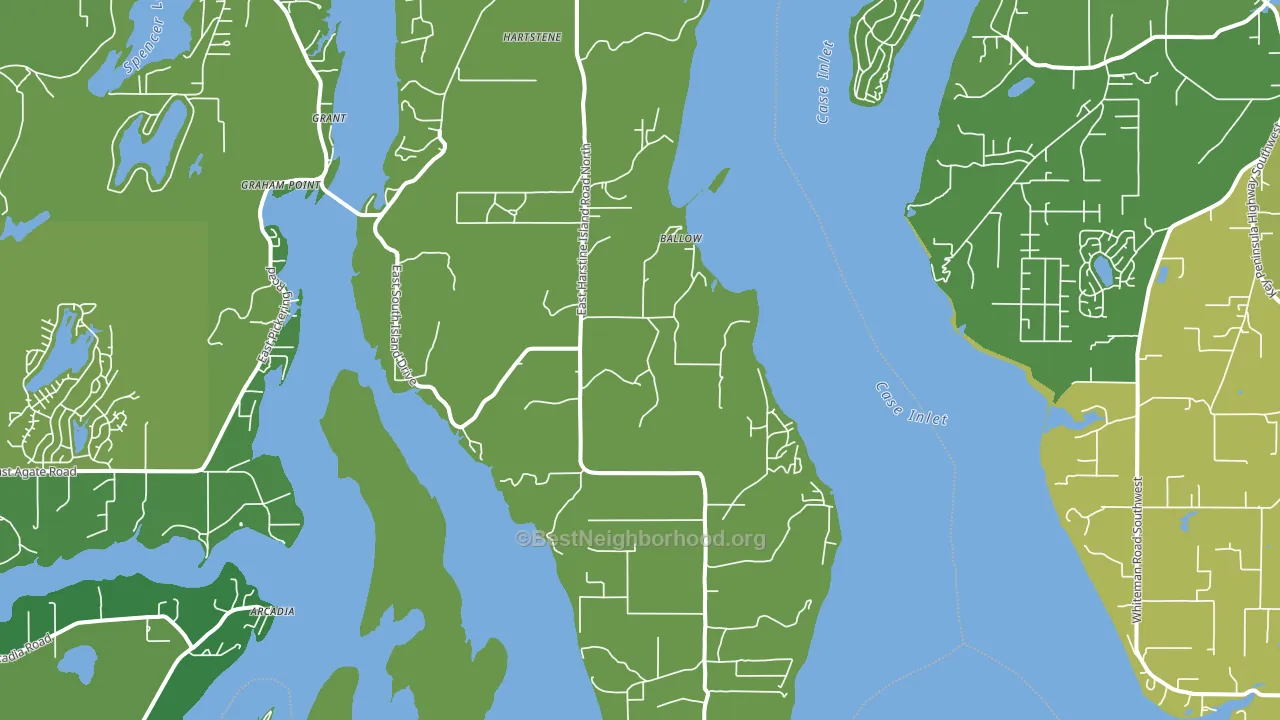 Wauna, WA block-group voter-turnout map