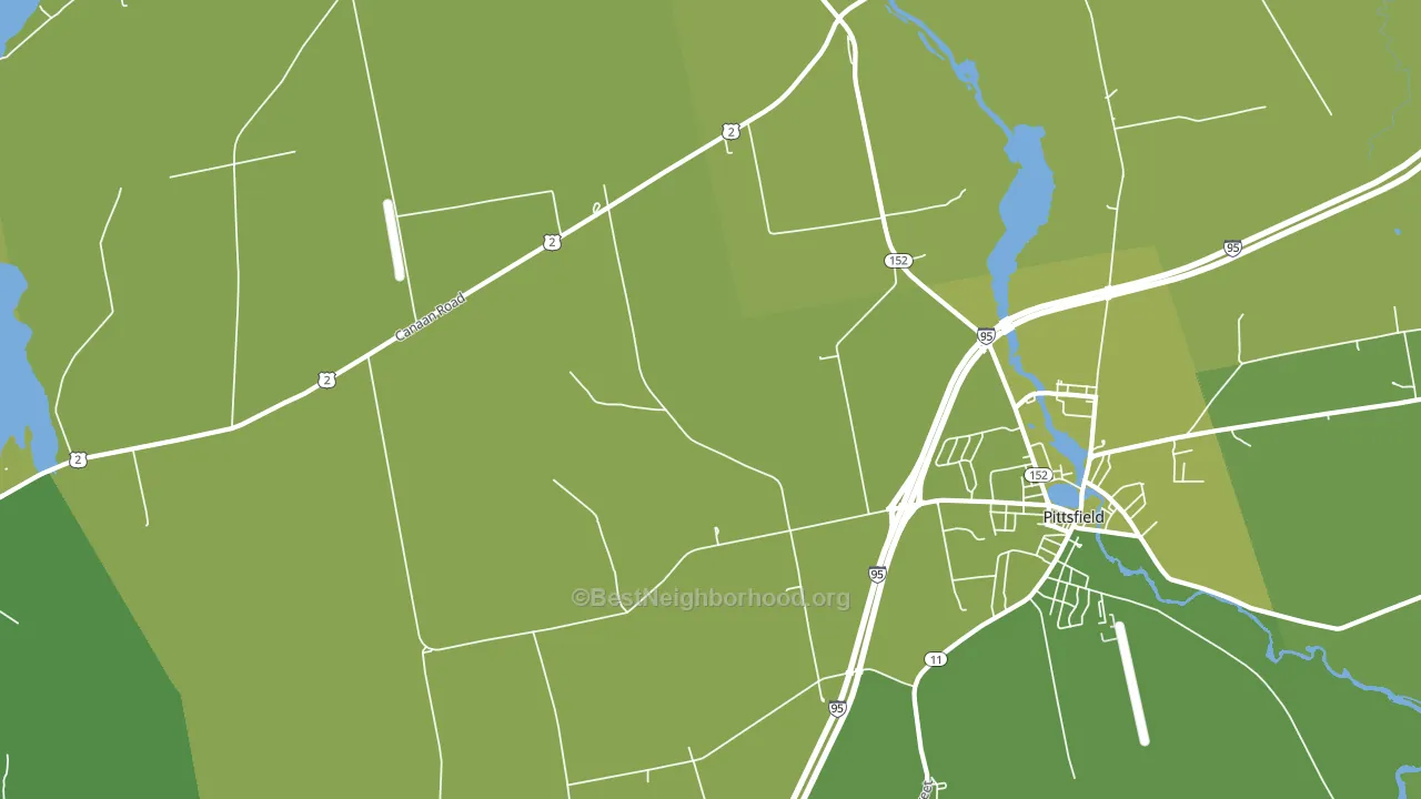 Waverley, ME block-group voter-turnout map