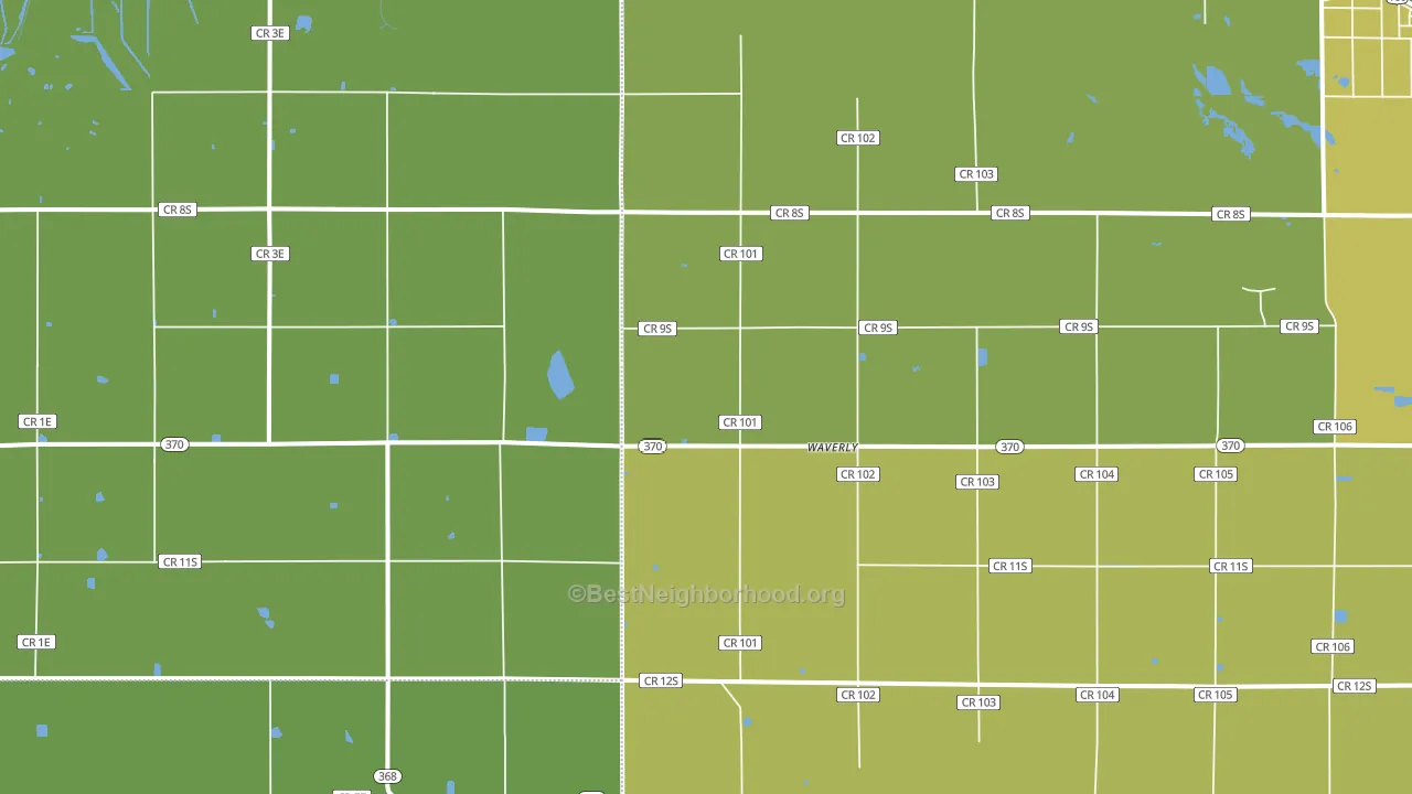 Waverly, CO block-group voter-turnout map