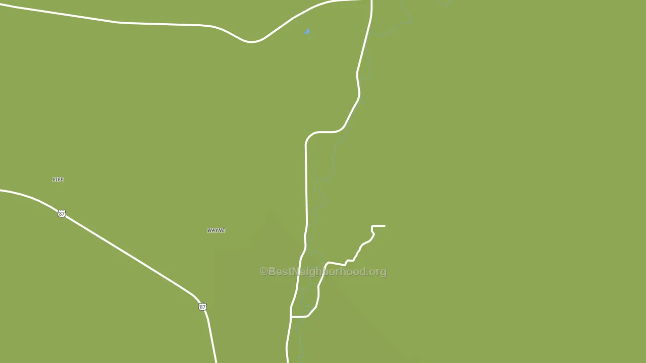 Wayne, MT block-group voter-turnout map
