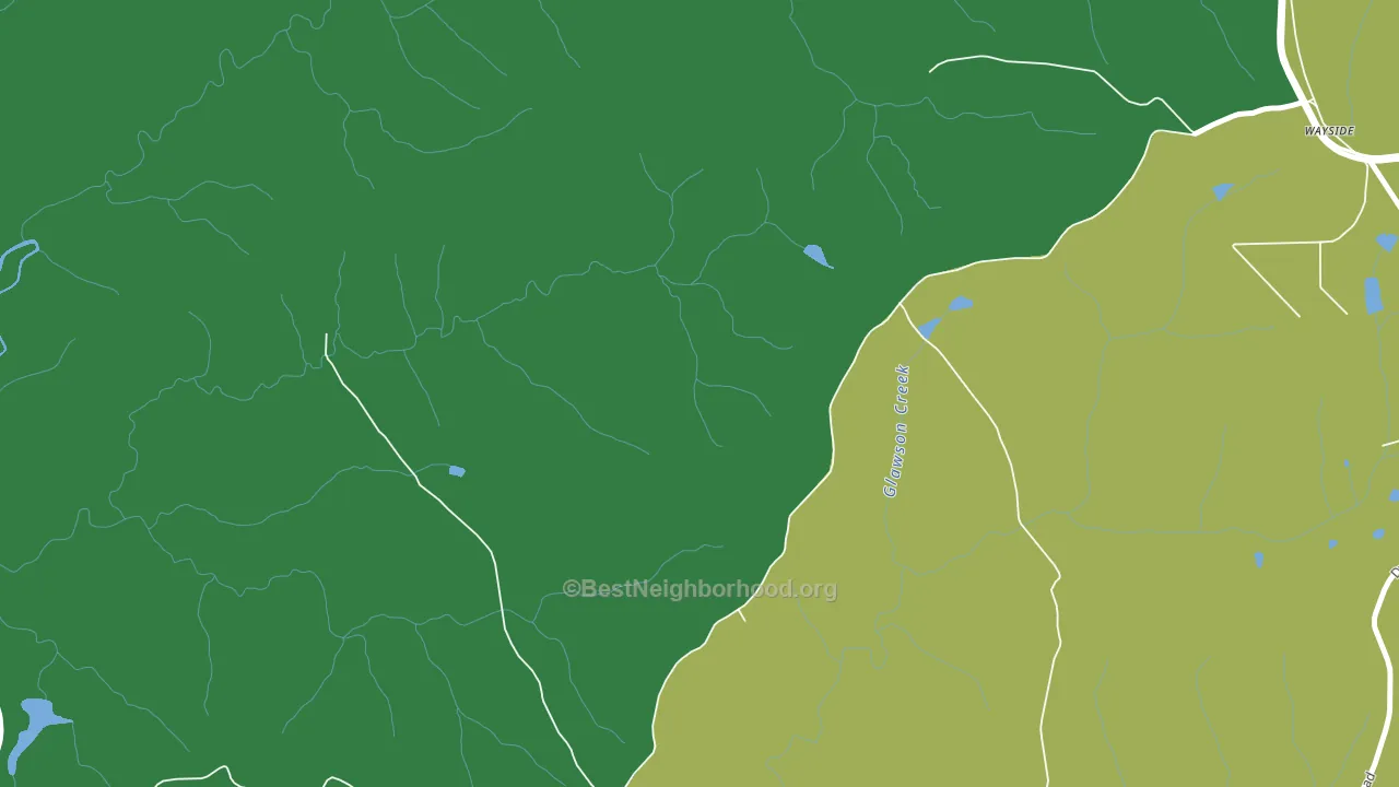 Wayside, GA block-group voter-turnout map