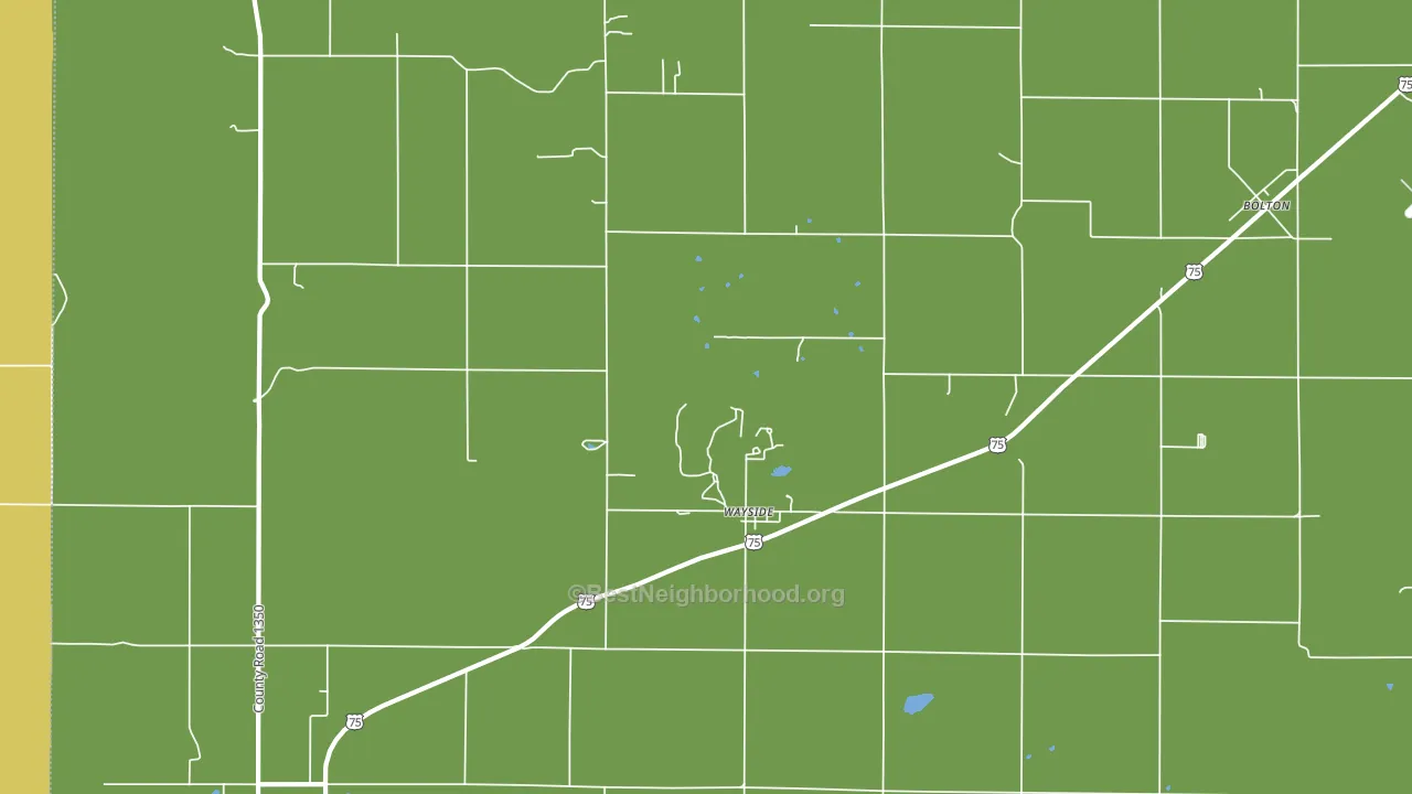 Wayside, KS block-group voter-turnout map