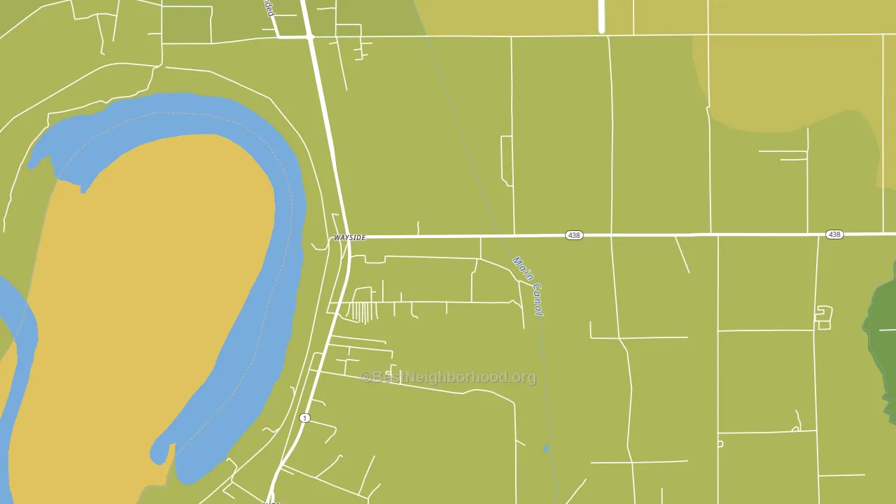 Wayside, MS block-group voter-turnout map