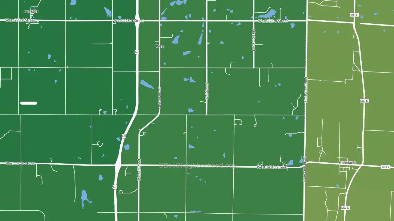 Wea, KS block-group voter-turnout map