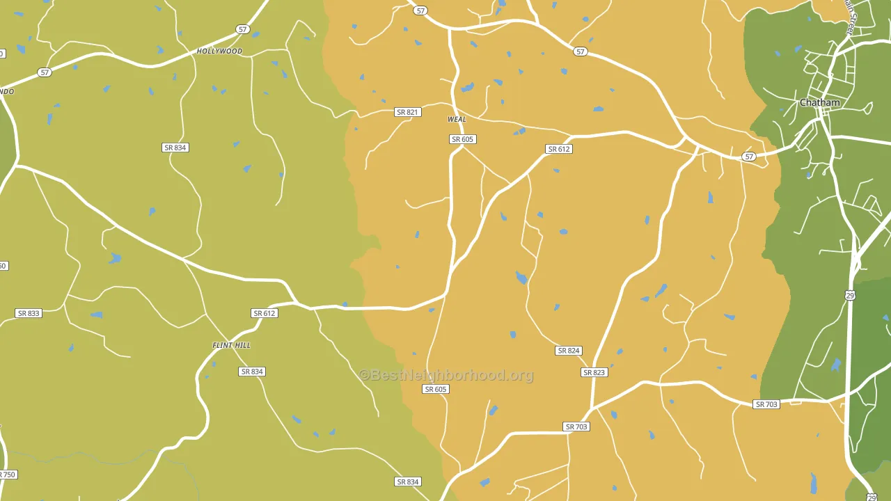 Weal, VA block-group voter-turnout map