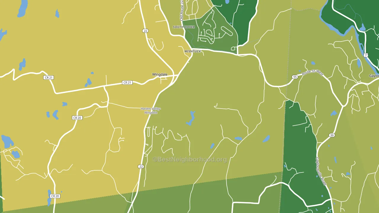 Webatuck, NY block-group voter-turnout map